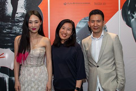 Ke-Xi WU(Actress and Writer), HU Ching-Fang (Centre Culturel de Taiwan à Paris), Midi Z(Director) @TAIWAN CINEMA 